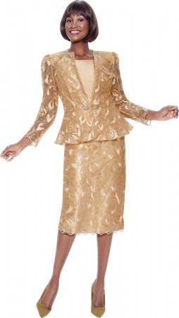 Terramina 7134 Ladies Delicate Lace Church Suit