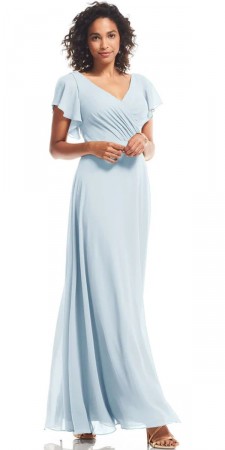 Bill Levkoff HALEY 7201 Flutter Sleeve Bridesmaid Dress