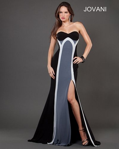color block formal gown