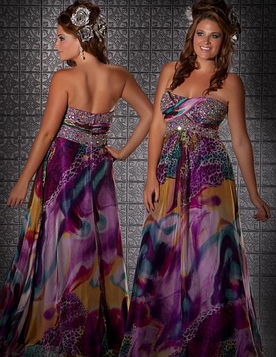  Size Dress on Plus Size Prom Dresses 2012 Macduggal Fabulouss Gown 76238f Image