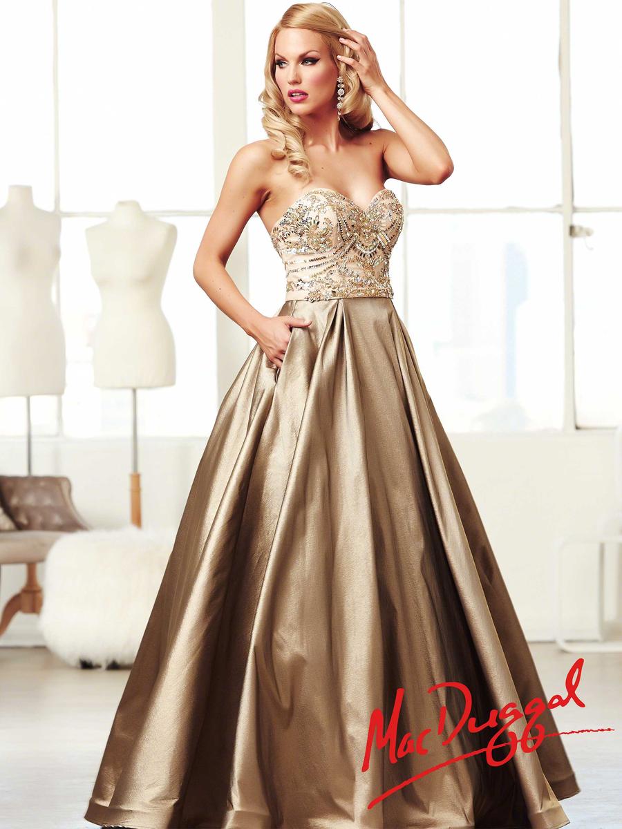 gold and silver gown