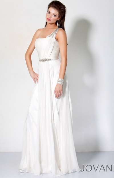 Dresses Formal on Jovani Greek Goddess One Shoulder Prom Gown 7825 Image
