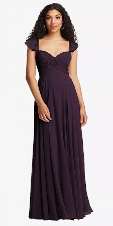 Dessy Social 8231 Open Lace Up Back Bridesmaid Dress