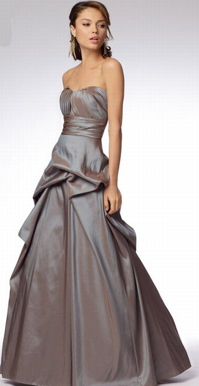 Wtoo Bridesmaid Dresses on Wtoo Luminescent Taffeta Long Bridesmaid Dress With Pickup Skirt 973