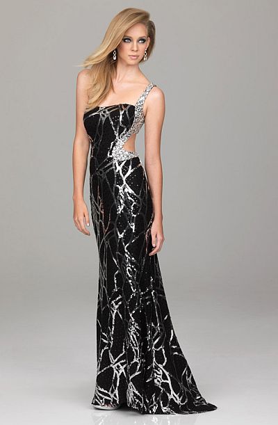 slimming evening gown