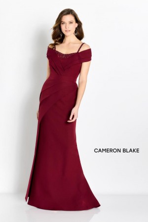 Cameron Blake CB762 Flattering Pleated Mother of Bride Gown