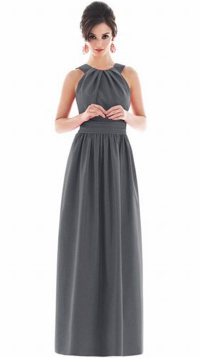 Long Bridesmaid Dresses on Alfred Sung Long Bridesmaid Dress With Pockets D495 By Dessy Image