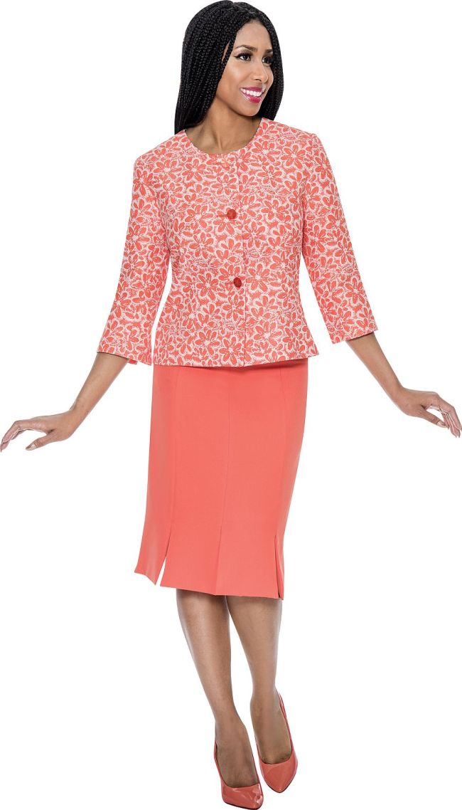 D.Vine DV1136 Womens Floral Suit French Novelty