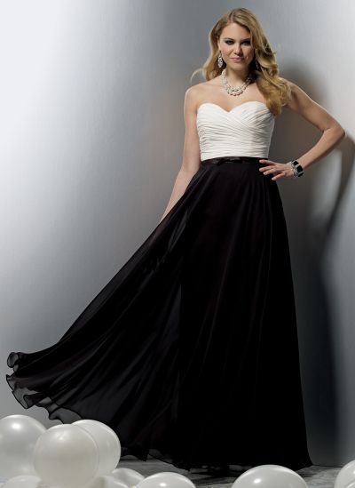 Jordan Chiffon Couture Bridesmaid Dress 1113 with Full Skirt image