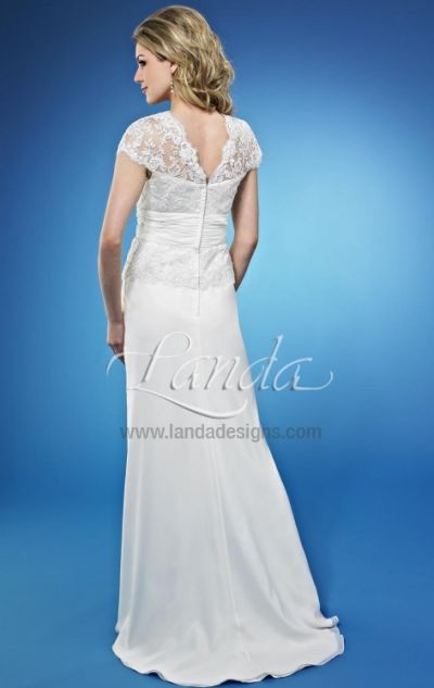  Sleeve Wedding Dress on Of The Lace Cap Sleeve Destination Bridal Dress Db211 By Landa Image