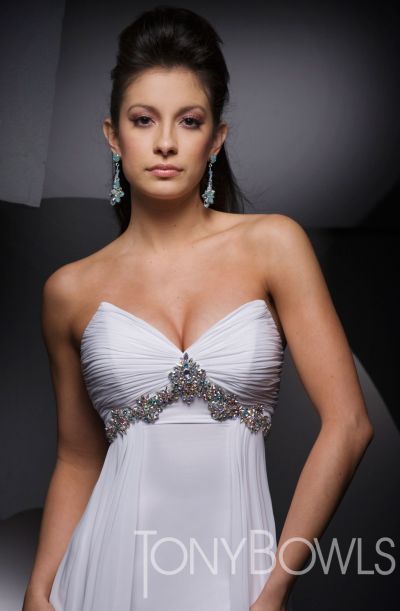 Destination Wedding Gown on The Tony Bowls Whites Strapless Destination Wedding Dress 210w59 Image
