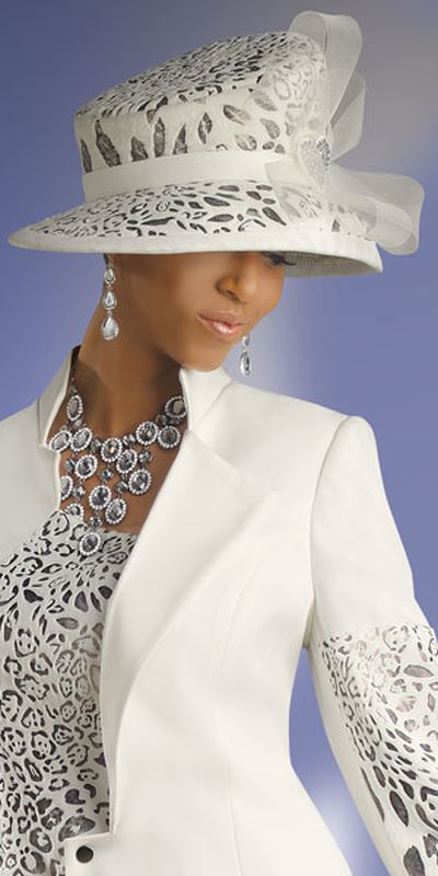 church hats suits vinci donna suit couture womens ivory hat lady ladies attire fancy dresses sunday stylish matching derby kentucky