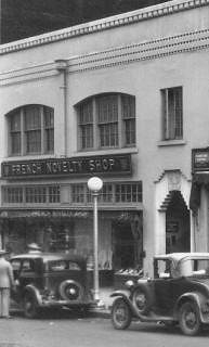 French Novelty Shop on West Adams Street, 1936, in Jacksonville, FL (Click on photo to enlarge.) French Novelty Shop on West Adams Street, 1936, in Jacksonville, FL