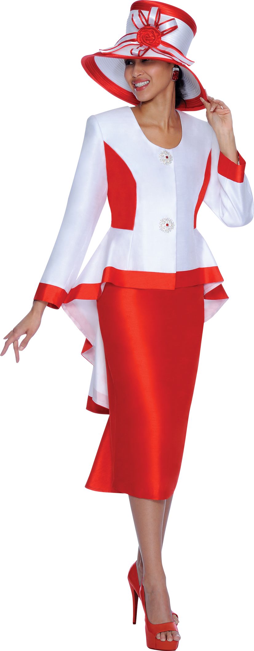 GMI G5032 Womens Two Tone Church Suit French Novelty