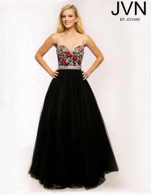 JVN Prom JVN24350 Tulle Ball Gown by Jovani