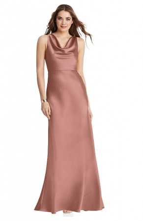 Lovely LB004 Cowl Neck Sleeveless Bridesmaid Gown