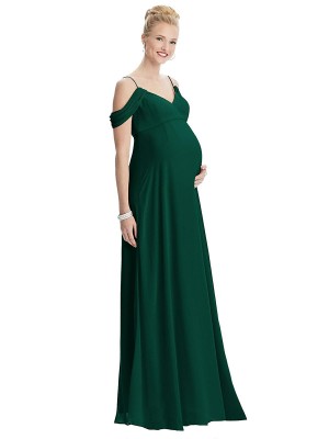 Dessy Collection M442 Draped Maternity Bridesmaid Dress