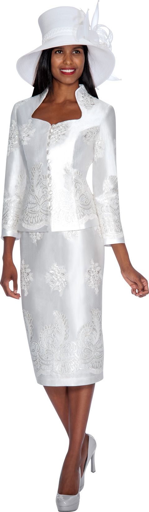 women church suits white