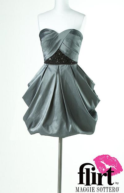 Flirt Fashion Forward Taffeta Mini Prom Dress P5616