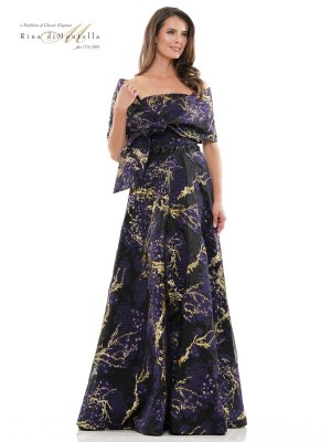 Rina Di Montella RD2953 MOB Gown with Shawl