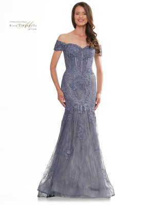 Rina Di Montella RD2995 Off Shoulder Lace Mermaid Gown