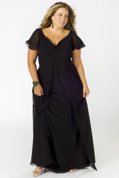  Size Bridesmaid Dresses  Sleeves on Sydneys Closet Short Sleeve Plus Size Prom Dress Sc7016 Image