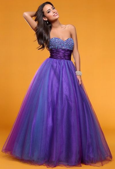 two tone ball gown