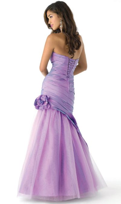 mermaid gown with tulle skirt