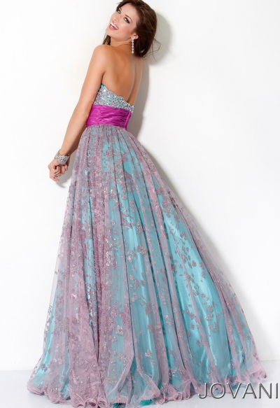 jovani fuchsia ball gown