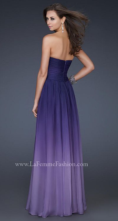 Ombre Chiffon Gown