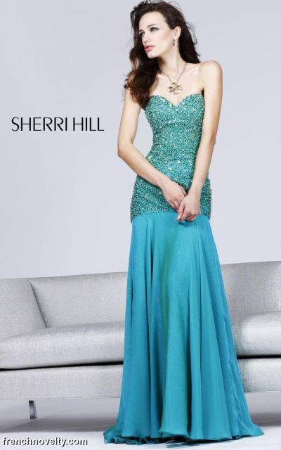 Blue Green Gown