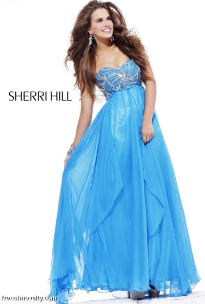 Long Bridesmaid Dresses on The Sherri Hill Long Sweetheart Prom Dress With Flowy Skirt 3841 Image