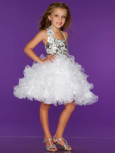 Sugar by Mac Duggal 42771S Girls Short Cupcake Pageant Dress ...