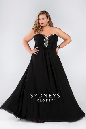 Sydneys Closet SC7096 Plus Size Sweetheart Dress