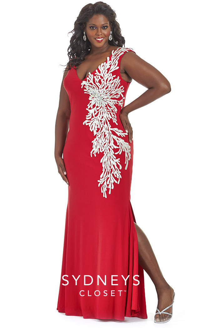 Formal events are a great excuse to dress to the nines. Sydneys Closet SC7165 Plus Size Fitted