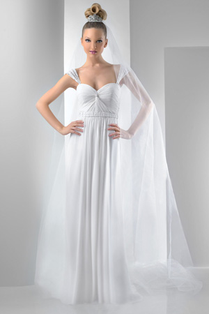 Bari Jay Destination Wedding Dress 2012 with Detachable Straps
