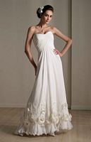 Size 16 Destinations by Mon Cheri Ivory Informal Wedding Dress 111173 image