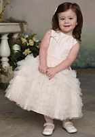 Size 2 Blush-Ivory Joan Calabrese by Mon Cheri Girls Dress 112332 image
