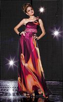 Studio 17 Print One Shoulder Prom Dress 12223 image