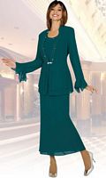 Ben Marc Misty Lane Womens Embellished 3pc Evening Suit 13471 image
