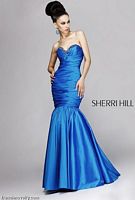 Sherri Hill Long Beaded Mermaid Prom Dress 1454 image