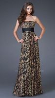 Empire Prom Dresses 2011 La Femme Chiffon Print Prom Dress 15914 image