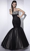 Tiffany Designs Tulle Evening Dress with Zip-Off Mermaid Skirt 16651 image