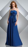 Bari Jay Long Bridesmaid Dress with Sash 201 image