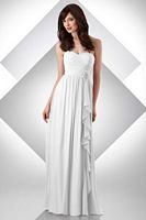 Bari Jay Long Chiffon Destination Wedding Dress with Ruffle 2017 image
