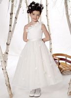 Joan Calabrese for Mon Cheri One Shoulder Flower Girls Dress 211305 image