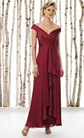 Tip of the Shoulder Mother of the Bride Dress Cameron Blake 211618 image