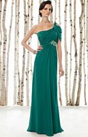 Cameron Blake One Shoulder Chiffon Mother of the Bride Dress 211619 image