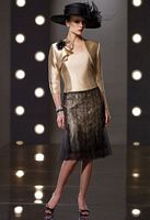 Social Occasions by Mon Cheri Shantung and Lace Jacket Dress 211823 image