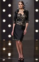 Mon Cheri Social Occasions Black Brocade Contemporary Suit 211824 image